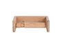 Rack for toilet Tissue Height:5 Width14 Depth:9.5 Teak