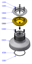ST Lower disk, aluminium (Antal Spare Part for XT44 and XT48 winch)