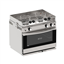 GRAND LARGE, Cuisinière 2 feux gaz inox, Allumage intégré, Sans Grill