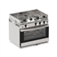 GRAND LARGE,Cuisinière 3 feux inox, Allumage intégré, Sans Grill