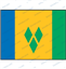 Drapeau de Saint-Vincent 50 x 75 cm