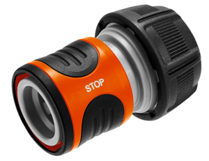 Connector, Hose 19 mm (3/4") Water Stop Clipin Female to Cinch