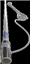 Antenne VHF 6dB, 50W, 156-162 MHz, 2m40 livrée avec câble d'antenne de 5M et con