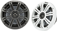 2 Haut-parleurs 6.5'' avec grilles blanches et noires