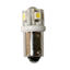 Bulb 12V, LED, BA9S, cool white - 4SMDs+1LED, 9x25,5mm