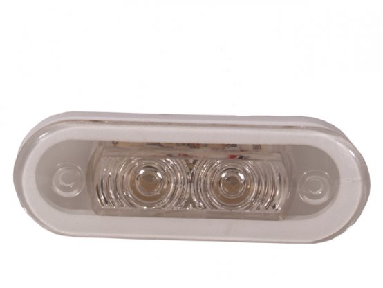 Luminaire ovale encastré à LED 12 V blanc