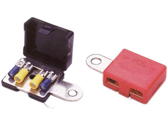 Borne de batterie, 12 V avec bornes à sertir