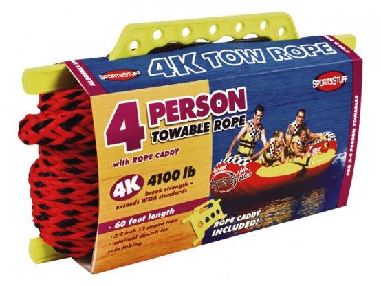 Câble de remorquage, longueur : 60 pi 3/8 po pour 1 à 4 personnes