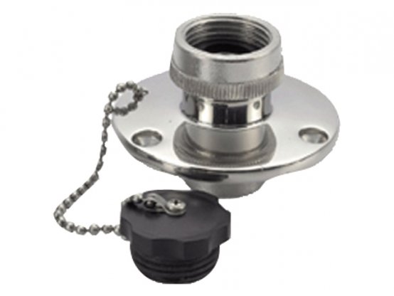 Raccord d'eau, SS GdH-Fem à montage sur cloison 1/2 NpF