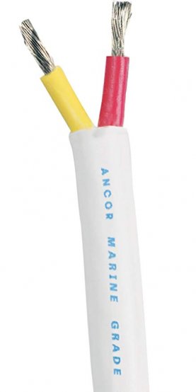 Fil plat étamé 2 brins 16 ga par pied