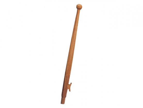 Flag Pole, L:0.6m  Base:25mm  Teak