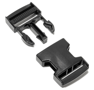 Boucle à pression, 5 cm, noire