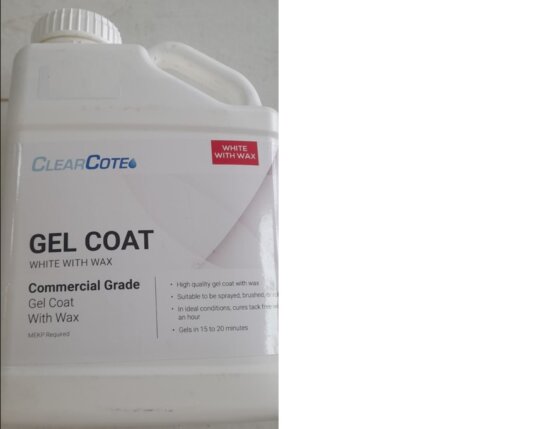 Gelcoat, White w/Wax w/Hardener Gal