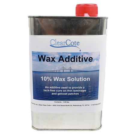 Wax Additive, f/Gelcoat Mix Qt
