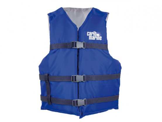 Gilet de sauvetage universel bleu pour adulte, type Garde côtière américaine