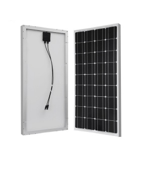 Panneau solaire monocristallin 100 W, 18 Vmp, longueur : 1200 mm, largeur : 540 mm, hauteur : 35 mm