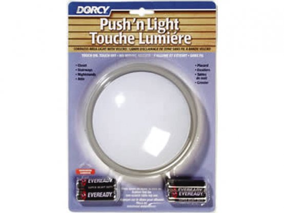 Ceiling Light, Push-On/Off 6 LED w/4xAA