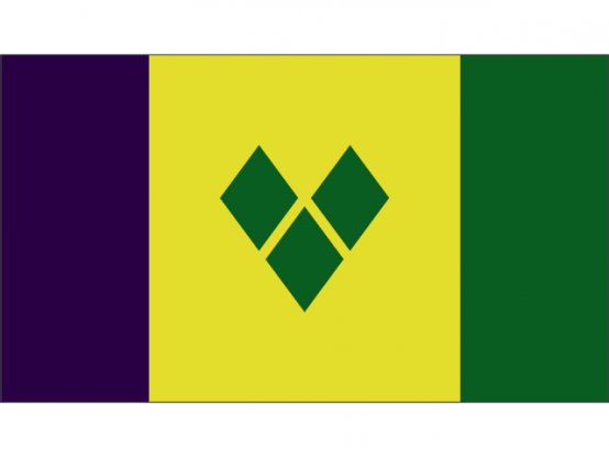 Drapeau de Saint-Vincent 20 x 30 cm