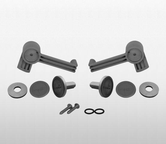 PAIRE DE GRANDES POIGNÉES INTERNES CRISTAL ET ÉCOUVERTE D'INTÉGRATION