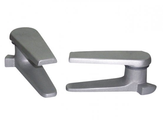 Paire de poignées intérieures/extérieures en aluminium (droite et gauche)