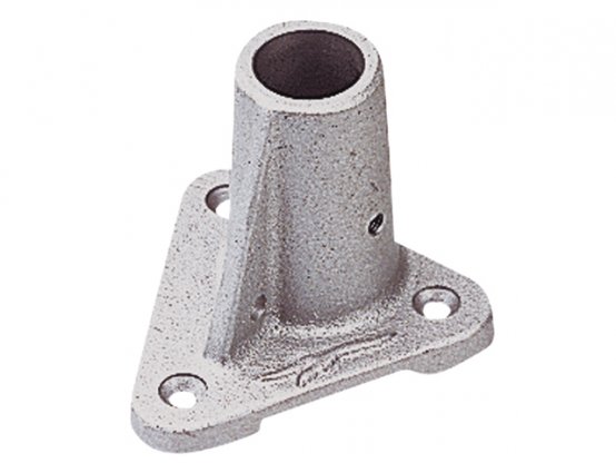 Base de poteau, base triangulaire droite en aluminium iØ:27mm