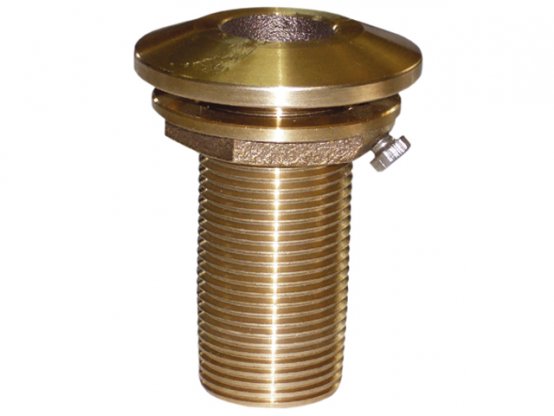 Passe-coque, filetage intégral : 1 Longueur : 2,85 Tête champignon Bronze