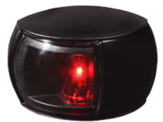 Feu de navigation, bâbord 2NM 8-28V Vert-Mnt Noir