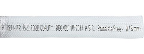 Hose, PVC Poly-Reinf 1"-25mm 120PSI/23ºC
