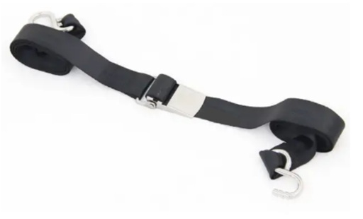 Sangle d'arrimage en acier inoxydable Kwik-Lok et crochets 2x20