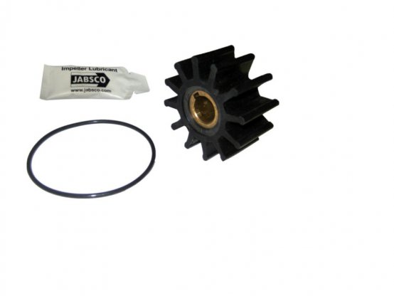 Impeller, Neop 12Bld Ø2.43 Wd:1.25" Key-