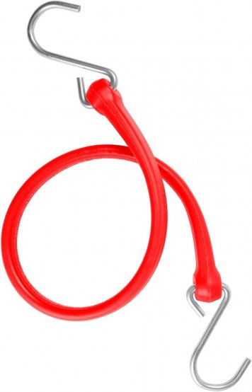 Bungee strap 24 Heavy Duty Galvanized Hooks Red