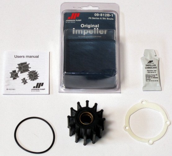 Turbine en néoprène à 12 pales, largeur 02,25, entraînement cannelé 1,87