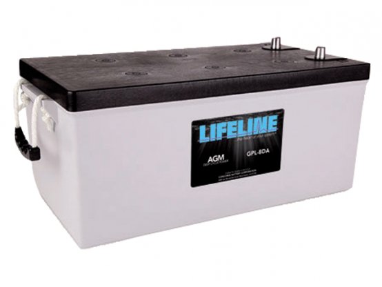 Batterie AGM à décharge profonde 12 V MCA : 1675 255 Ah Taille 8D