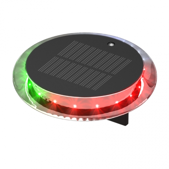 Feu de navigation solaire LED tricolore