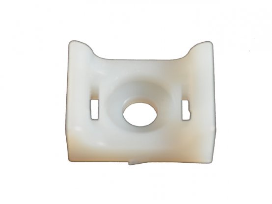 Cable-Tie-Mount, 1Pos Mnt-Hole#8 Nat  25