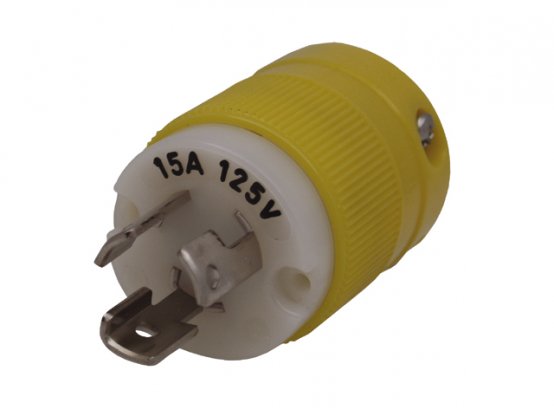Fiche, série : 15 A-125 V-Verrouillable-Mal Nylon