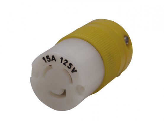 Connecteur, série 15A-125V-Verrouillage-Fem Nylo