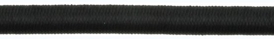 Cordon élastique, 6 mm, noir