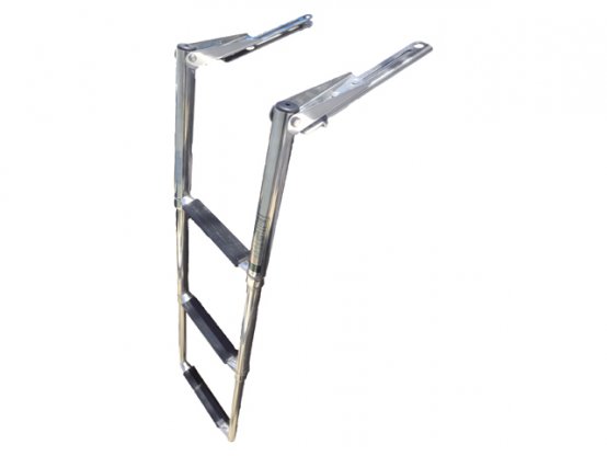 Ladder, 3Step Over Platform Slide SS Tel