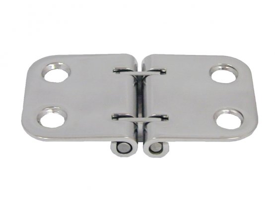Charnière pliante à 2 axes en acier inoxydable, longueur : 40 mm, profondeur : 70 mm, 4 trous