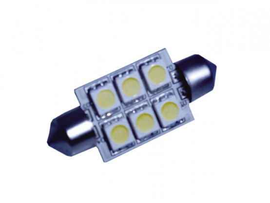 Ampoule LED, 12/24 V, feston 37 mm, 1,5 W, 10 W-E