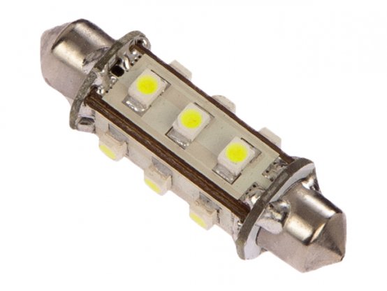Ampoule LED Nav, Festoon42 10-30V Wh 1,2W Équivalent 10W