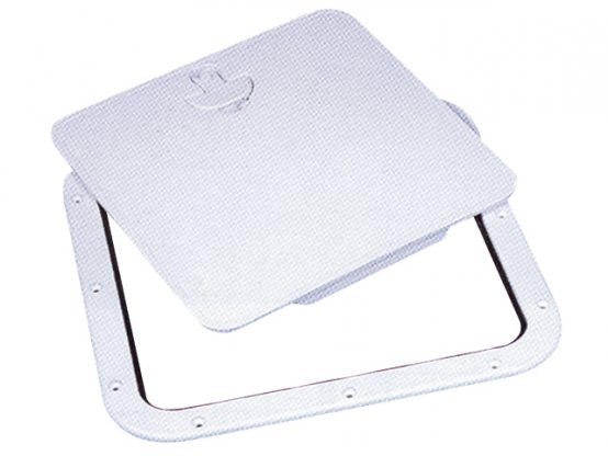 Trappe d'accès, rectangulaire, blanc, plastique, taille : 38