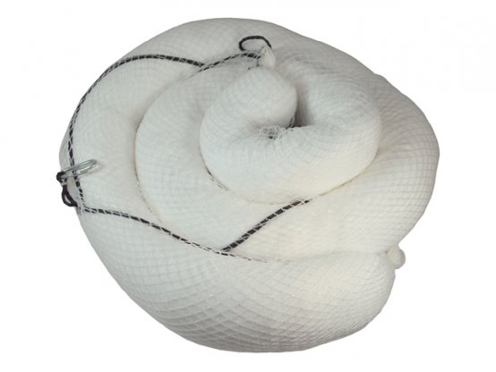 Sorbent Boom, Oil-Only White 5" x10 Capacity:34Gal