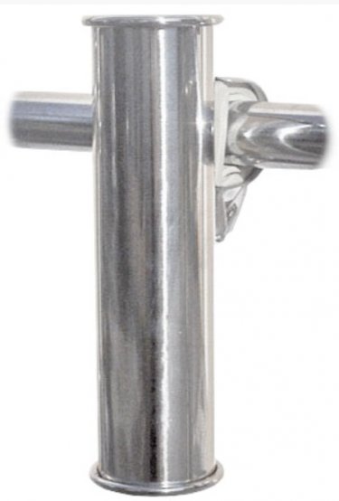 Support de canne, pupitre pour tuyaux Ø22-30 mm en acier inoxydable