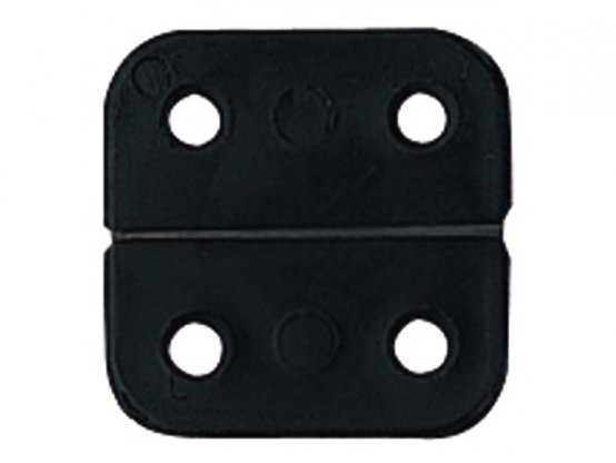 CHARNIERES PLASTIQ S/AXE NOIR 40X40 (X2)