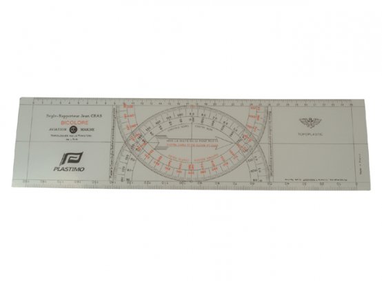 REGLE 385MM PVC BICOLORE ECO