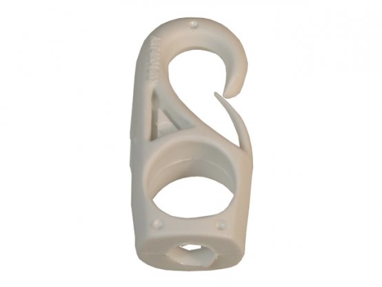 Mousqueton Polyamide Blanc à Huile D4mm x4