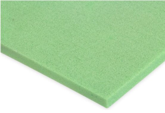 Panneau à âme en mousse PE 1/2 po (13 mm), densité T-60 (6 lb/pi³), 4 pi x 8 pi, vert