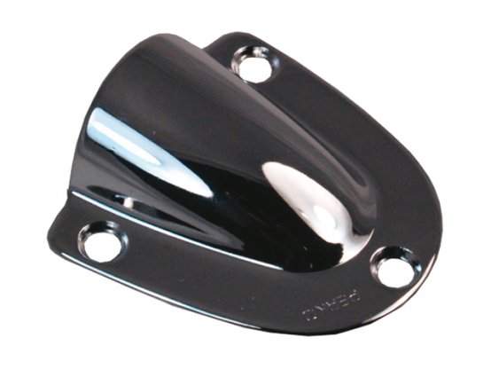 Grille d'aération à clapet 2 x 2 en laiton chromé